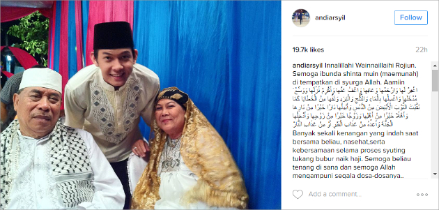 Usai Citra Kirana, Giliran Andi Arsyil Tulis Pesan Duka 