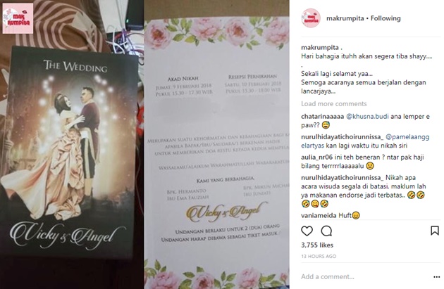 Nikah Hari Ini, Undangan Vicky PrasetyoAngel Lelga Diejek Biasa Saja