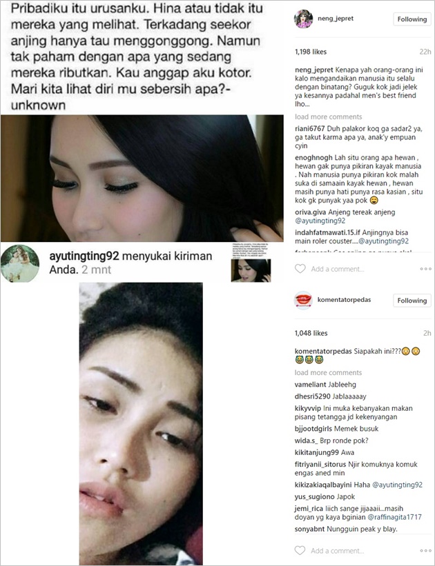 Cuek Nagita Nangis dan Sindir Haters 'Anjing', Foto Ayu 