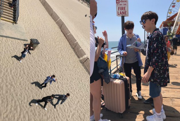Wanna One Asyik Jalan Jalan Dekat Pantai Di Amerika Syuting Wanna One Go 2