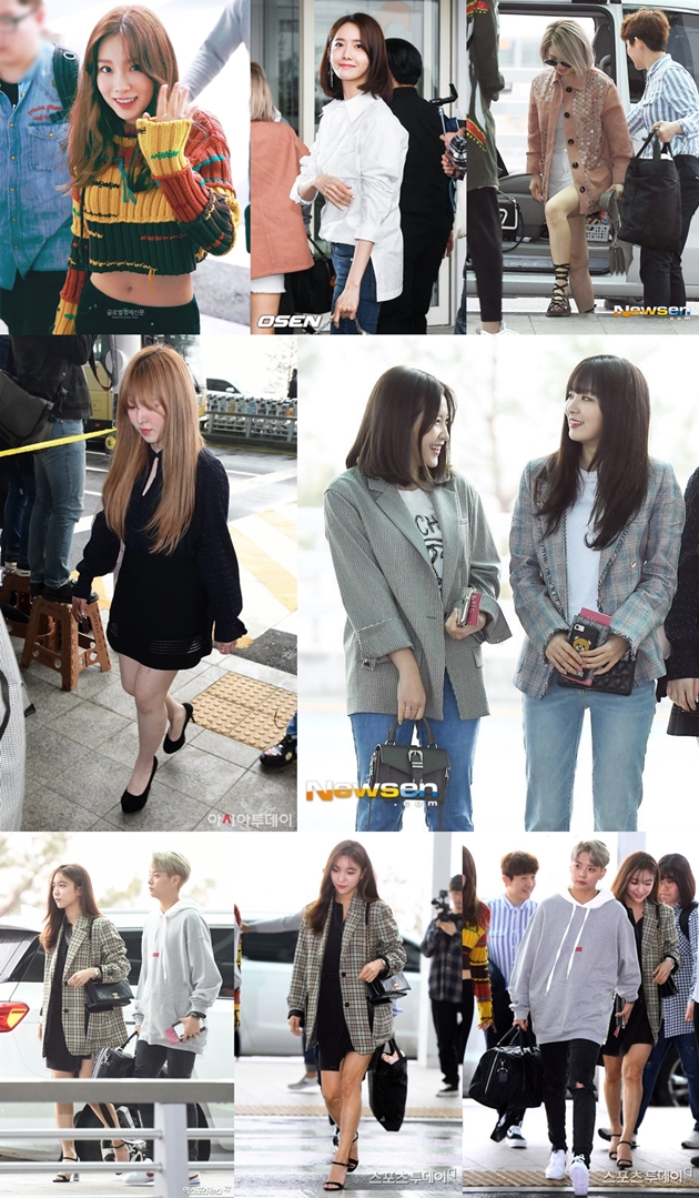 Gaya Kece SNSD, Red Velvet dan f(x) Saat Berangkat ke Dubai