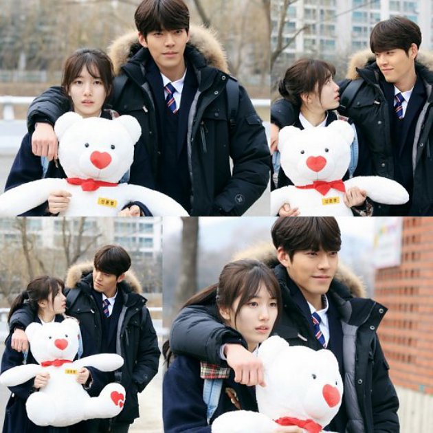 Suzy dan Kim Woo Bin Pakai Seragam Sekolah