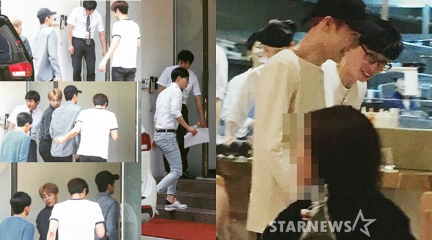 Yoo Jae Suk dan EXO Ketemu di Gedung SM